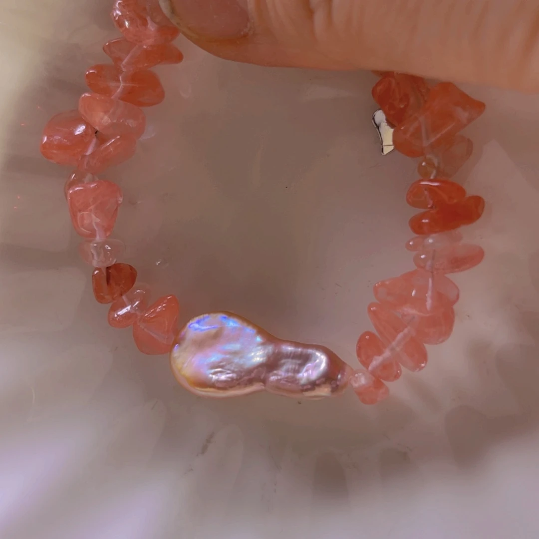 淡水珍珠手绳合金