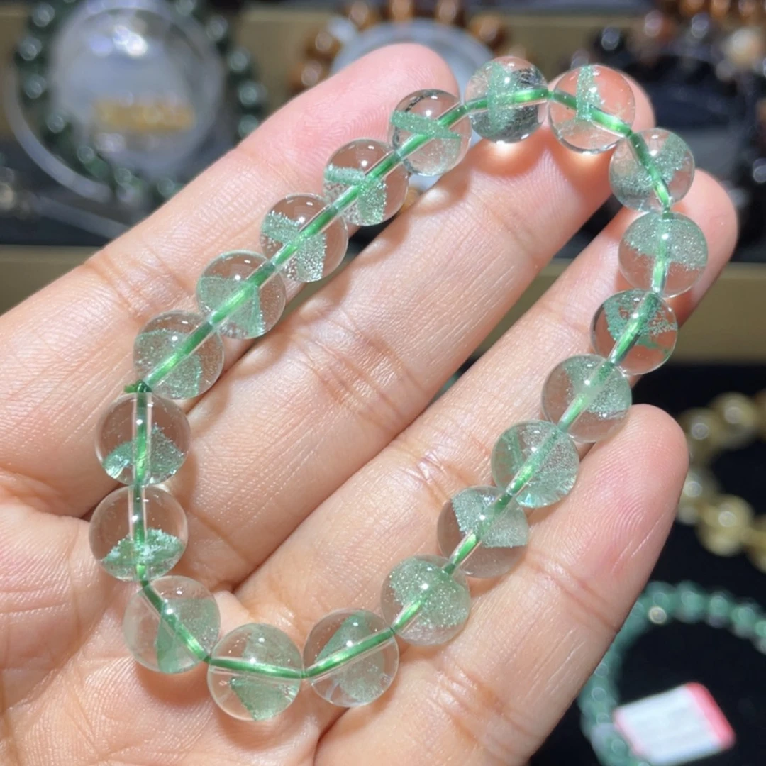 【闪购商品】手串未镶嵌水晶翠幽灵金字塔手串