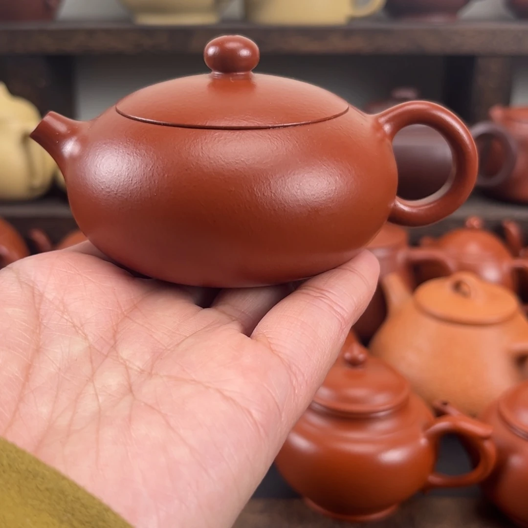 紫砂茶壶全手扁西施130毫升