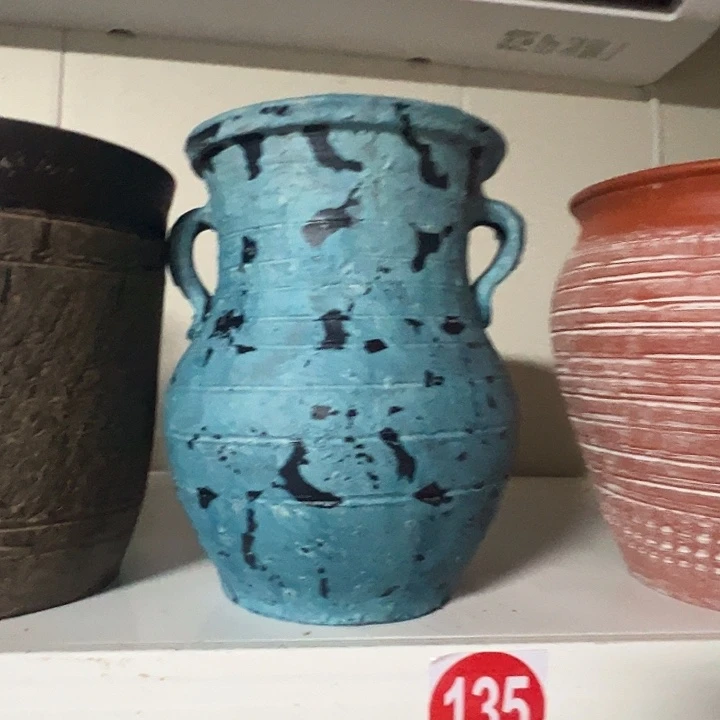 粗陶盆默认打孔高21口15