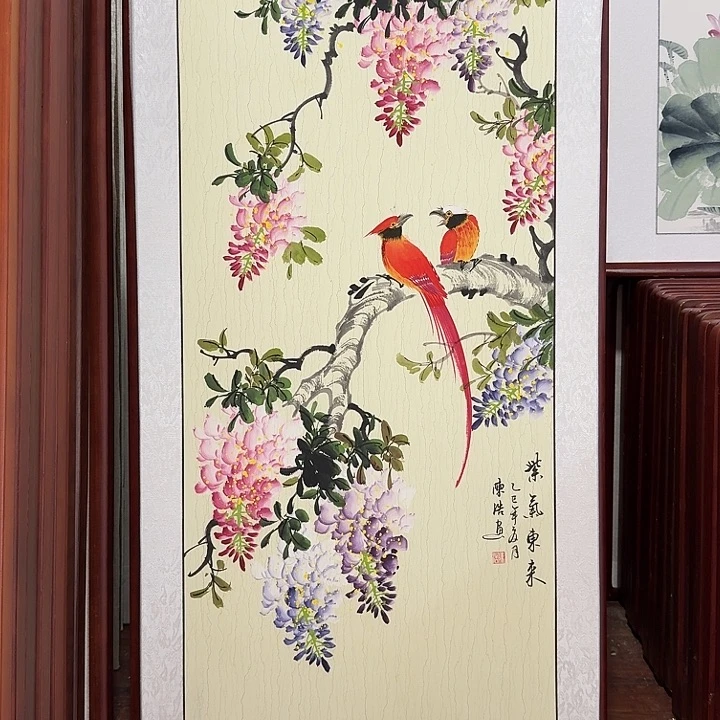 国画带框尺寸63*123厘米