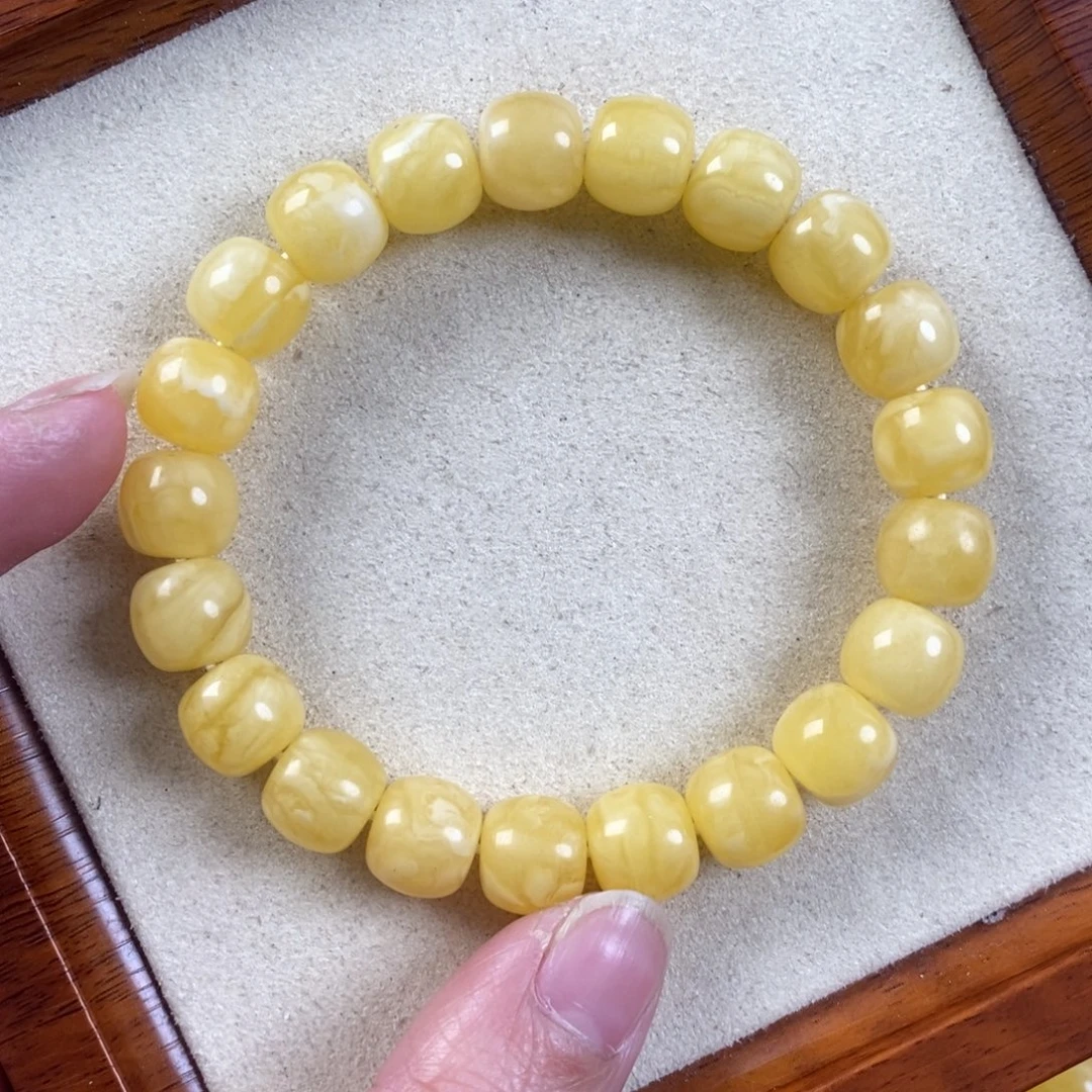 琥珀未镶嵌珠宝奇石11➕满蜡白花