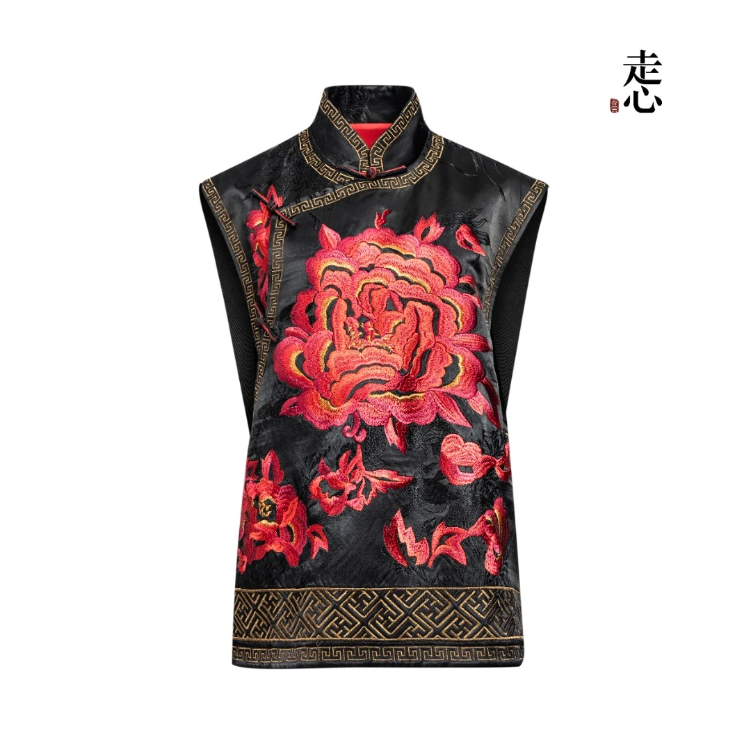 【走心非遗】花开富贵 马甲25ZMJ6053