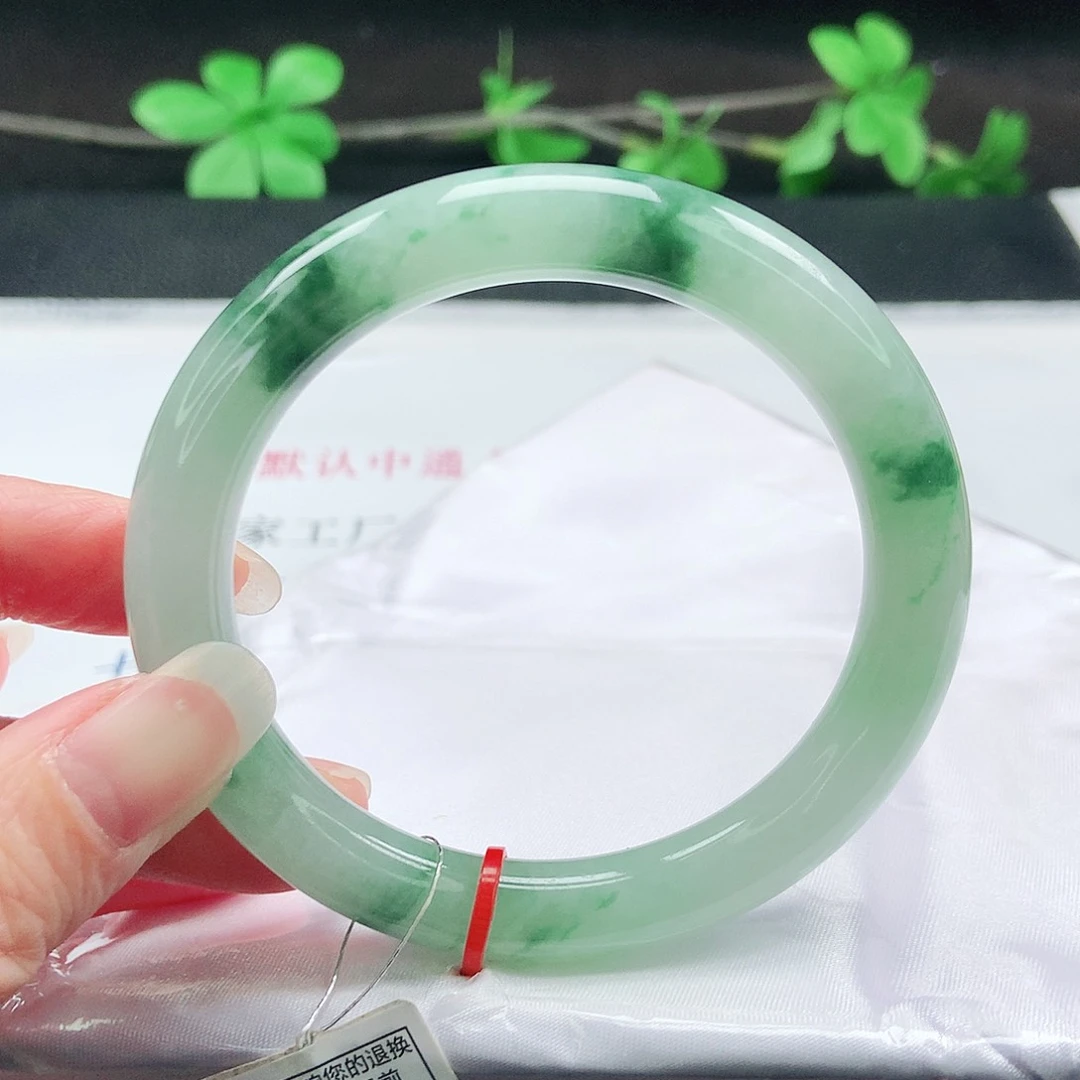 未镶嵌手镯翡翠57圆条