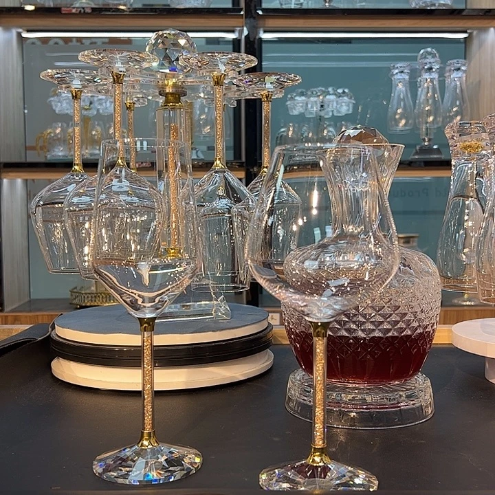 水晶玻璃手柄款醒酒器换描金补差价