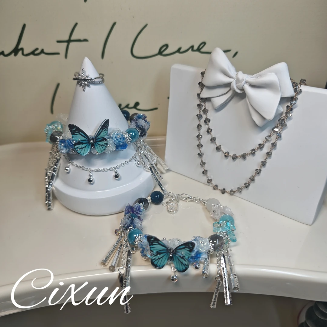 琉璃花花手链 新中式古风小众创意DIY手链