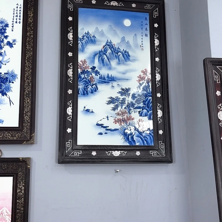 摆件景德镇瓷板画