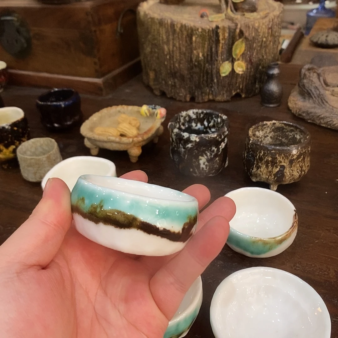 7***溪手工制作柴烧茶具