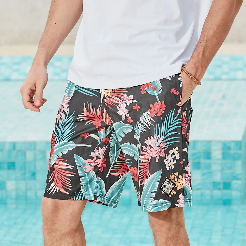 2025新款潮牌高级感五分裤百搭海边度假沙滩裤冰丝速干薄款短裤男