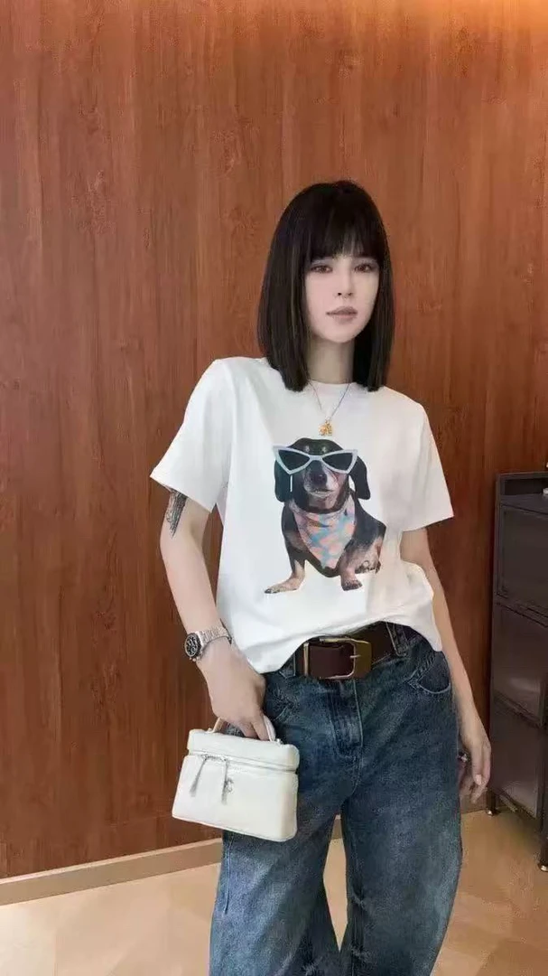 《GZZY》37287～潮牌设计款极简高级好面料精致正肩小版T