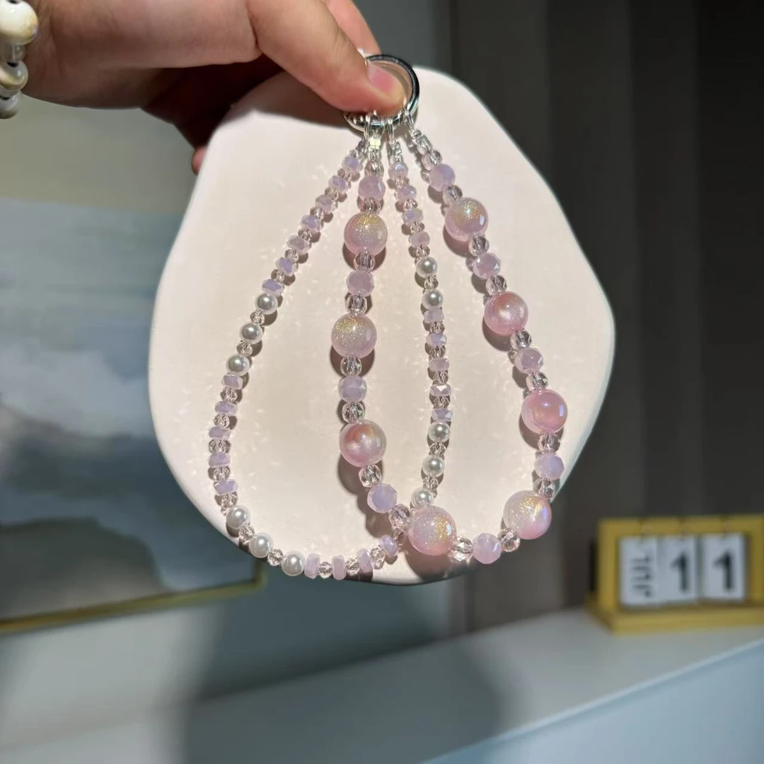 5241手机链高级感女士长款斜挎手机挂链时尚户外肩背带夏日清新