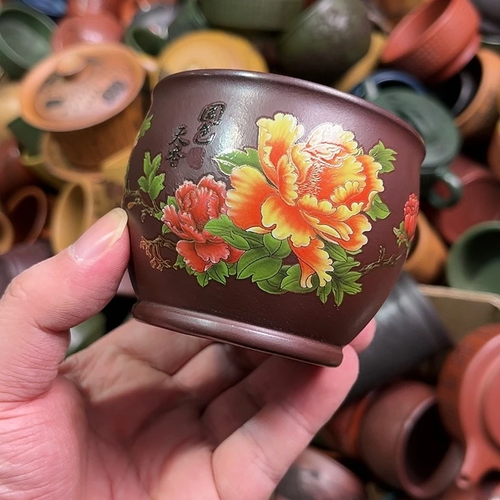 紫砂茶杯全手工紫砂主人杯