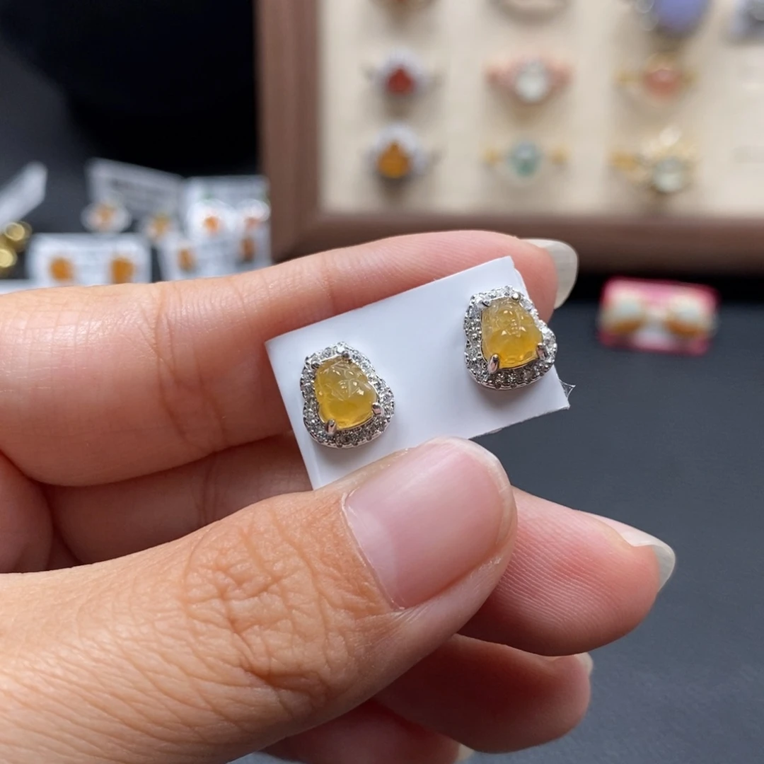 翡翠银S925镶嵌戒指