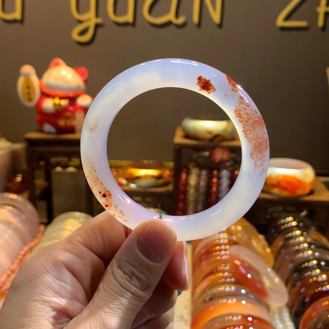 玛瑙/玉髓未镶嵌手镯72号圆条