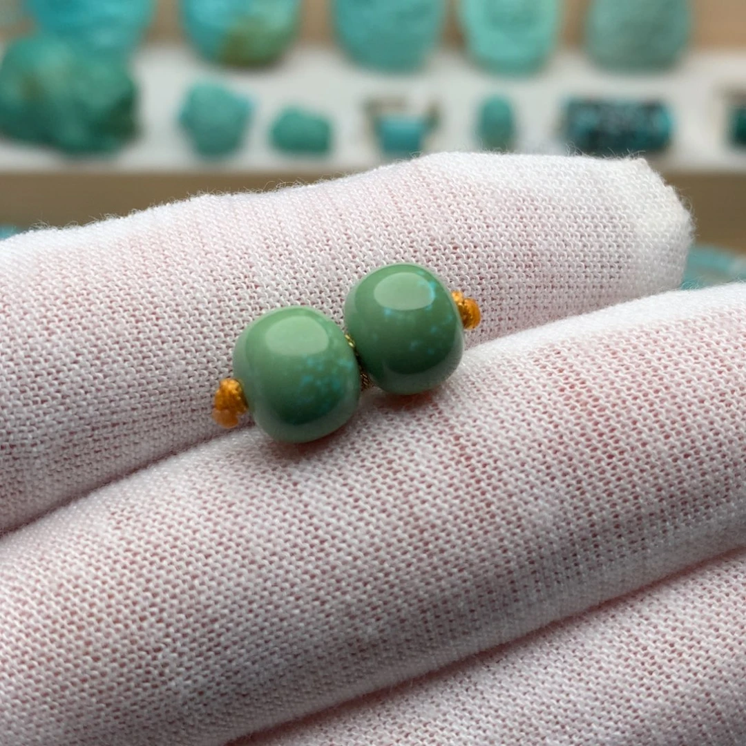 绿松石未镶嵌珠宝奇石8.9mm