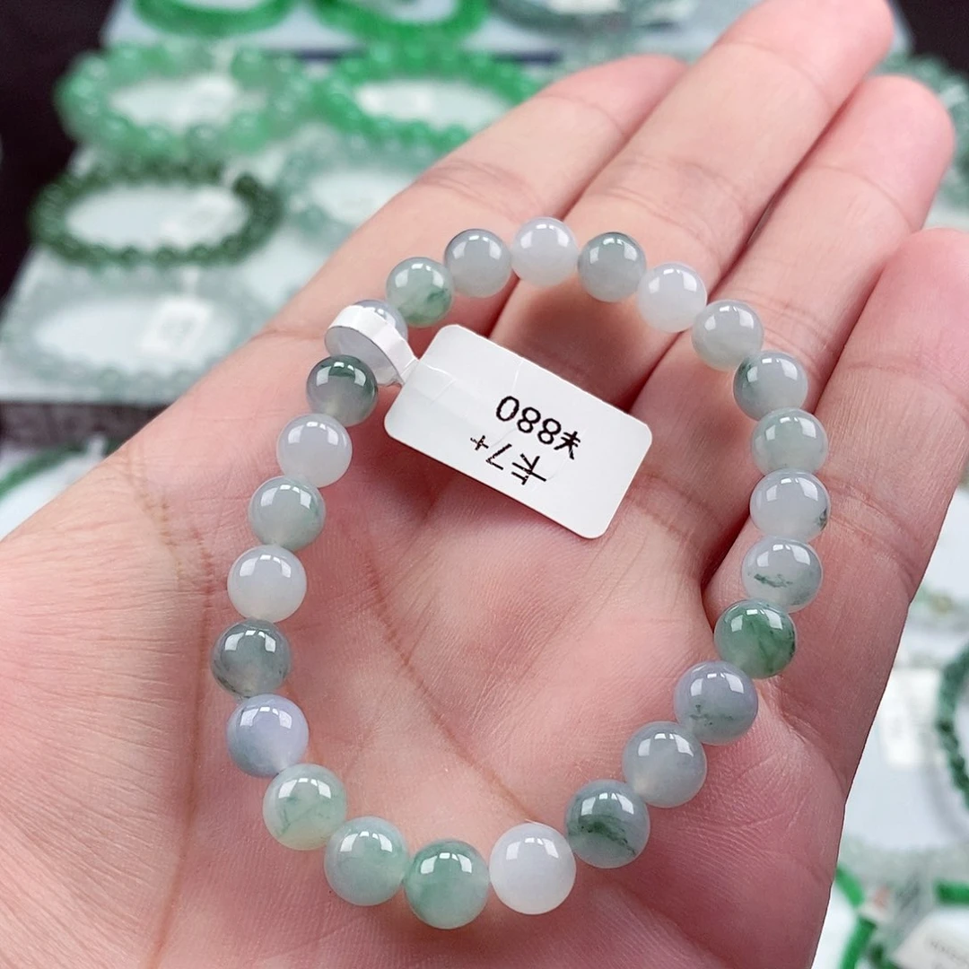 未镶嵌手链翡翠卡7.5