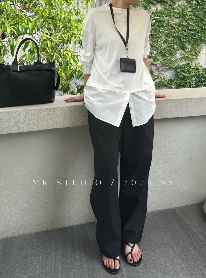 【YILI显瘦女装】时尚百搭飒爽休闲裤 Y0039