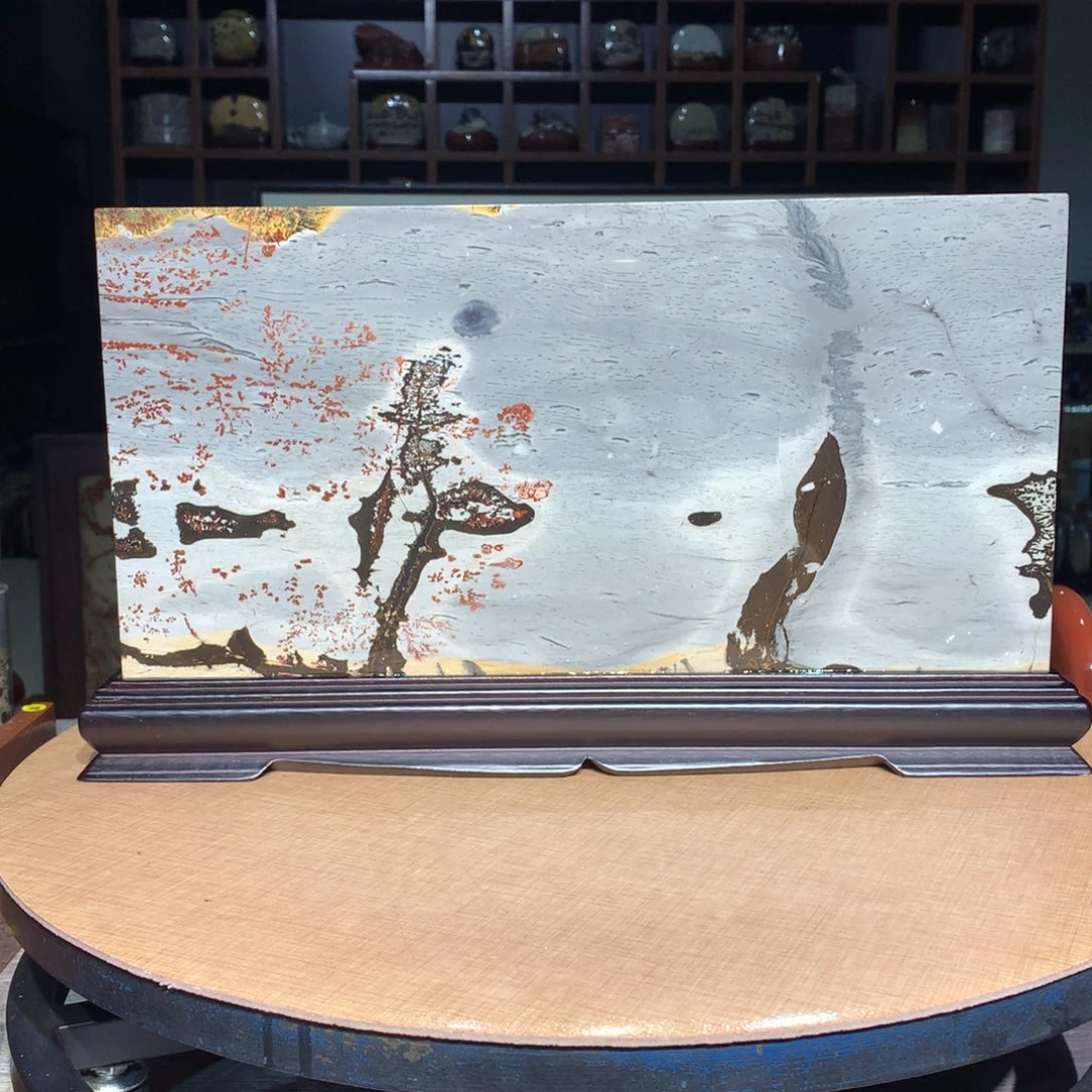 广西国画石摆件，收藏观赏