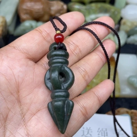 和田玉未镶嵌颈饰71