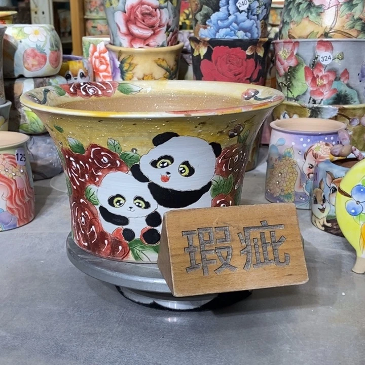 红陶景德镇艺术手绘作品