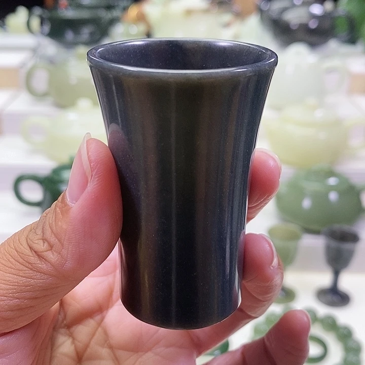 未镶嵌和田玉挂件茶杯50ml