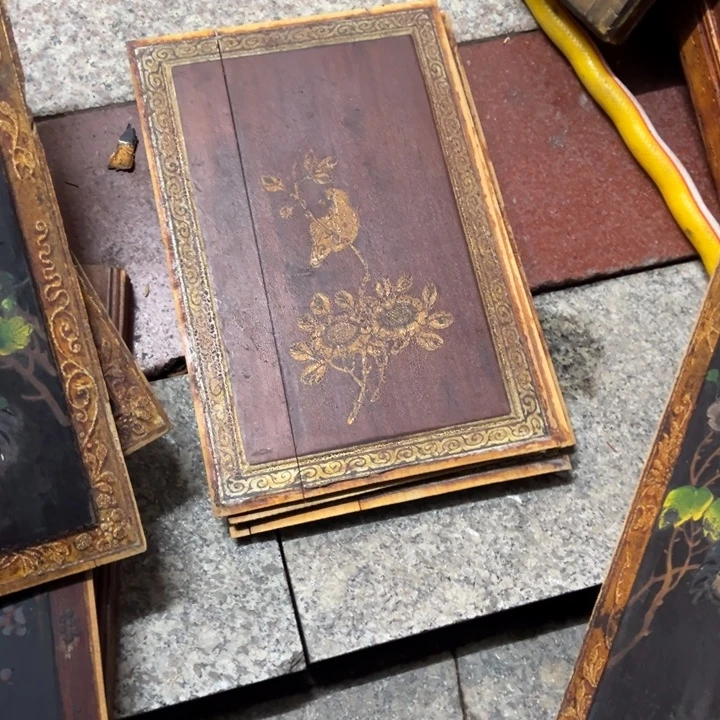 【闪购商品】香榧木集*斋老木雕花板艺术一套