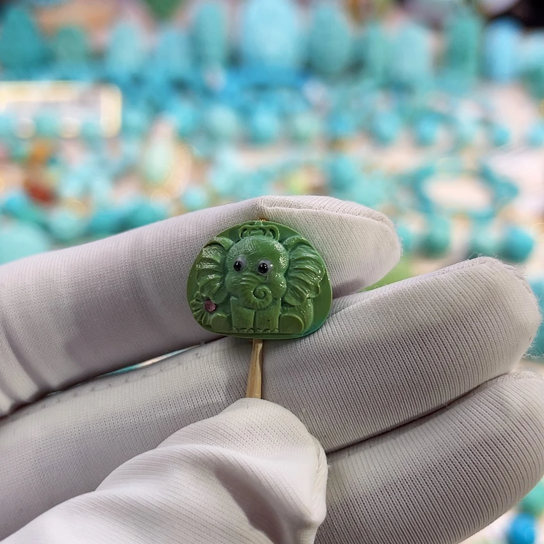 绿松石珠宝奇石未镶嵌