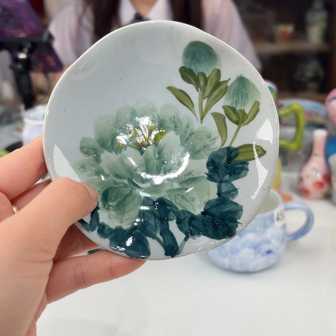 景德镇手绘高温釉下彩陶瓷茶具