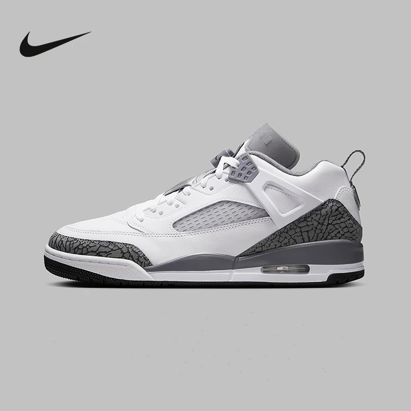 NIKE/耐克男鞋Jordan Spizike白灰爆裂纹复古篮球鞋FQ1759102