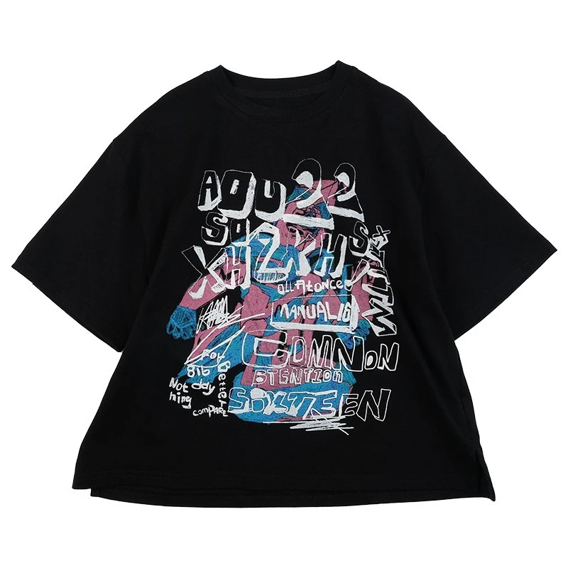 Y7681儿童t恤短袖夏装男童潮牌体恤中大童装洋气上衣半袖