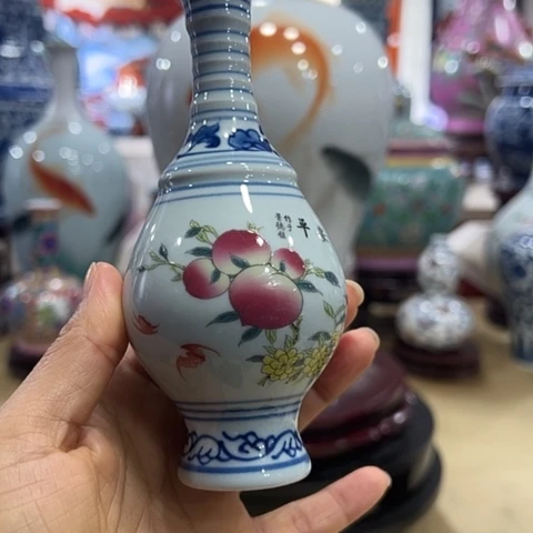 确保品质寿桃瓶一个