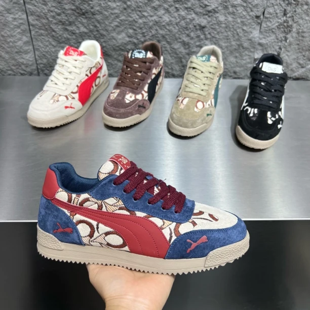 2025秋冬新款男士休闲运动潮鞋系带防滑耐磨百搭透气潮流男鞋