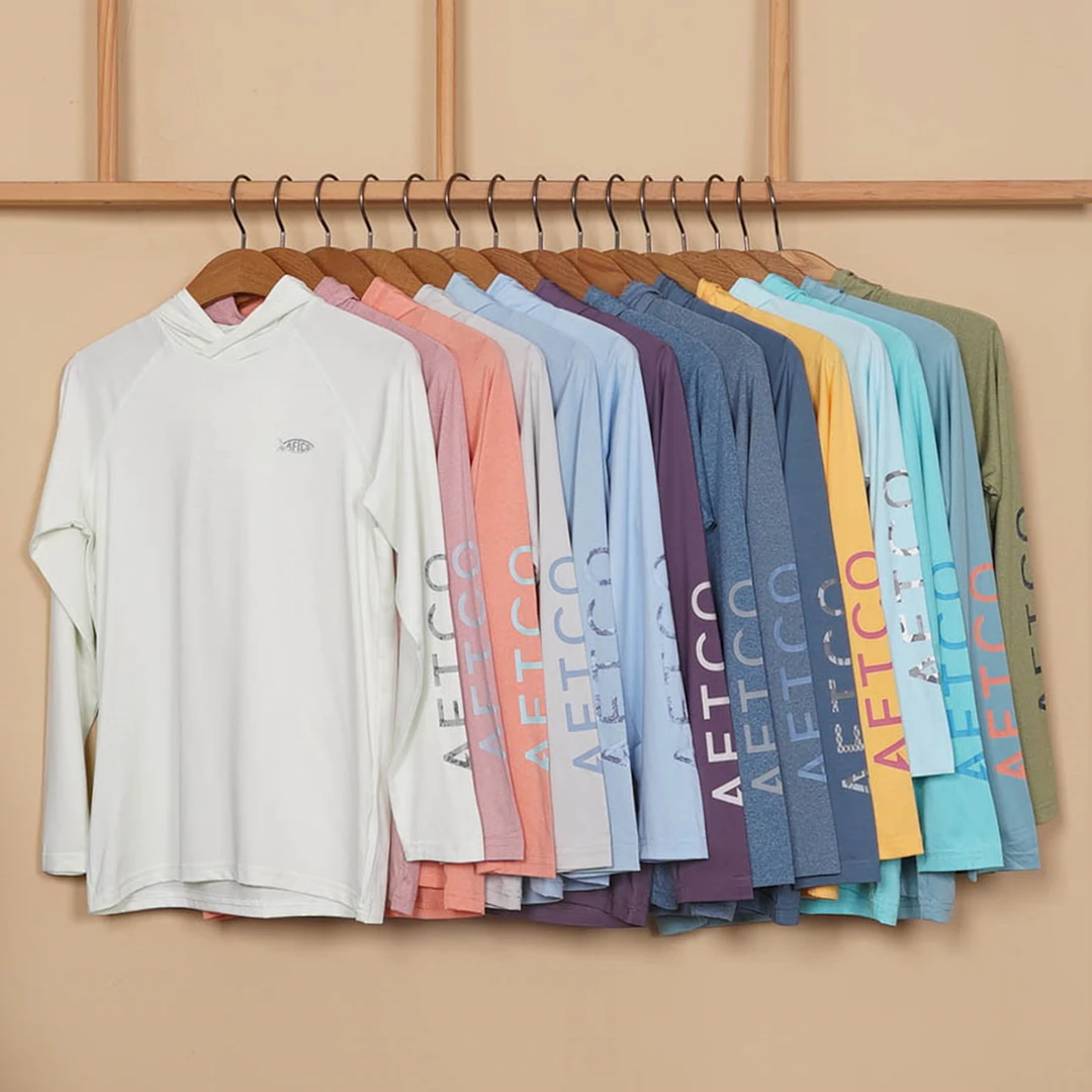 小童大童防晒T恤连帽长袖轻薄高弹显瘦运动户外休闲日常百搭R2