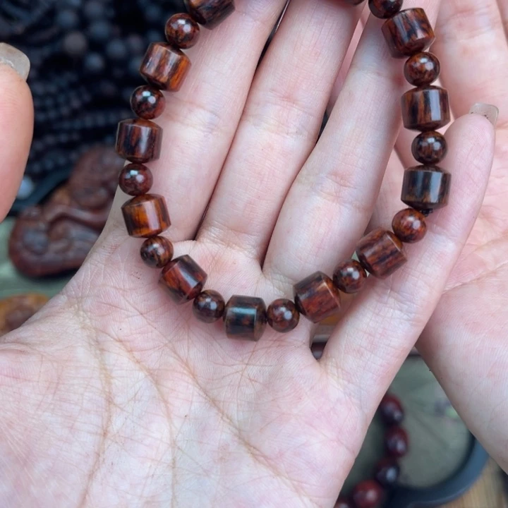 降真香其他08桶珠设计款海南红降单圈