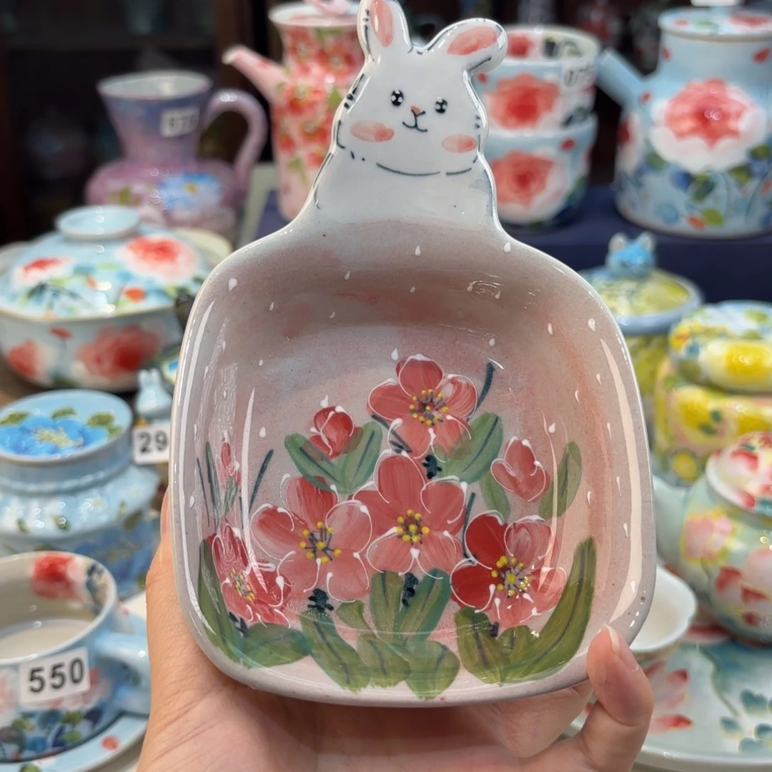 瓷片景德镇手绘高温釉下彩陶瓷茶具
