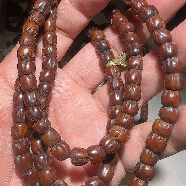 藏区老白香念珠保老漂亮