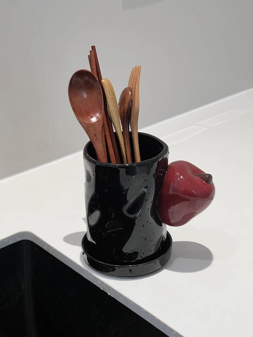 ININHOME苹果筷子筒陶瓷家用收纳盒筷子笼家饰软装搭配套装YF