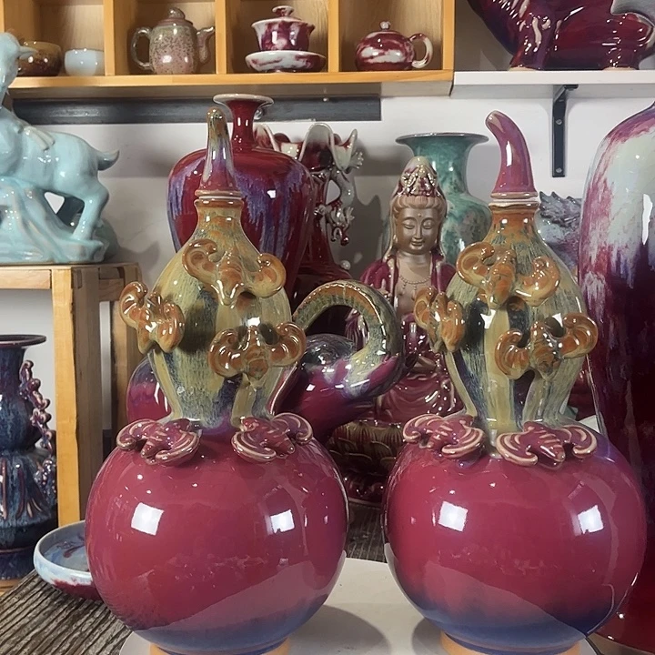 用***9瓷片神垕镇钧瓷艺术