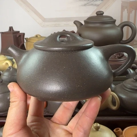 茶壶紫砂梨皮天青300c c
