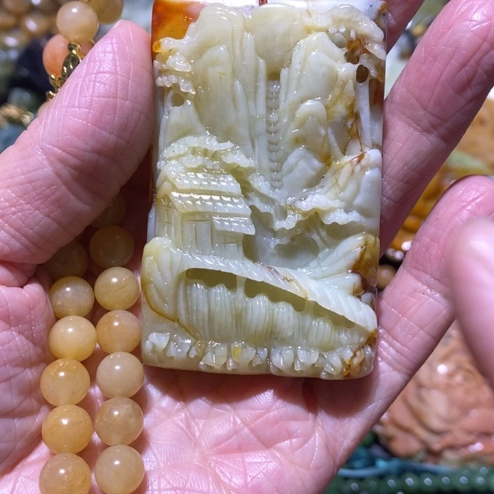 岫玉岫玉吊坠未镶嵌