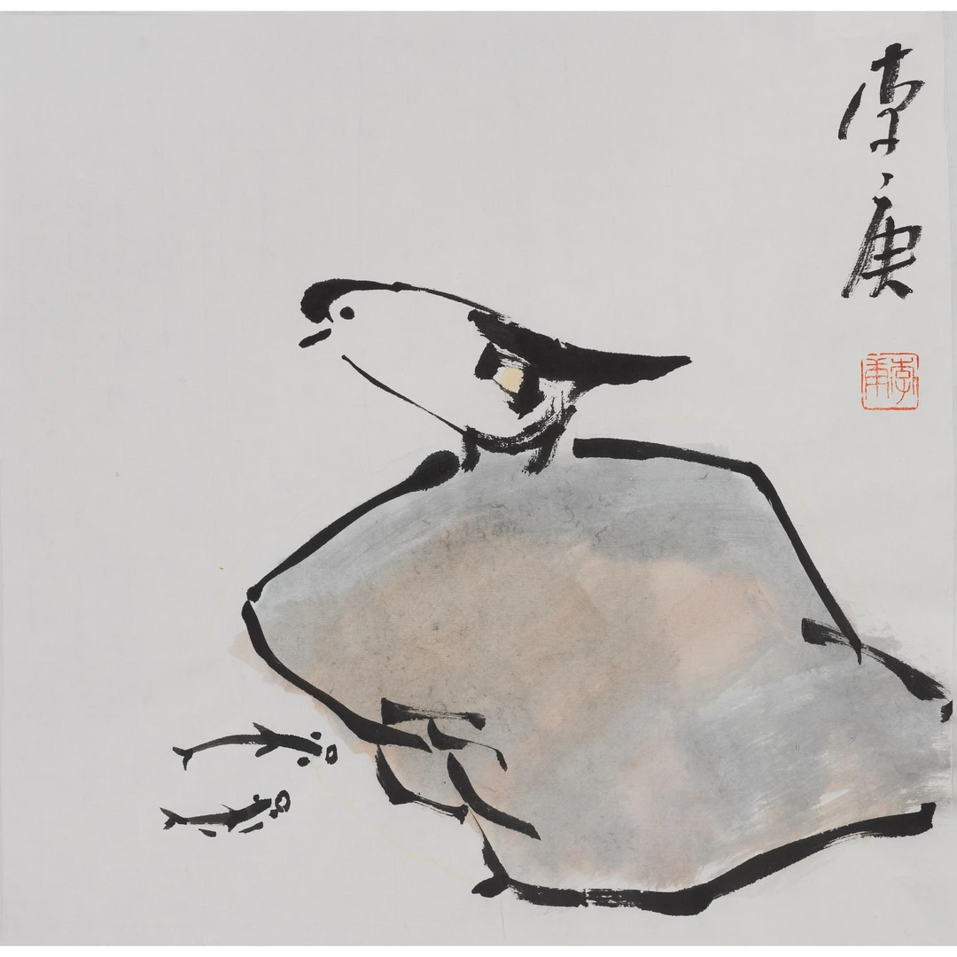 李 庚 花鸟 33×33 cm 镜心
