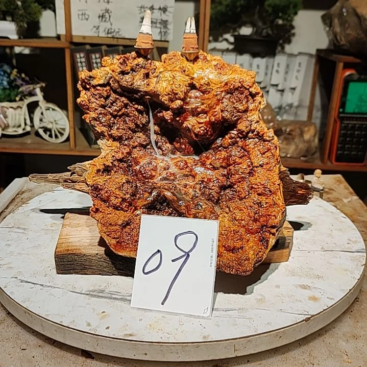 松木谢*09号北沉香琥珀木天然造型