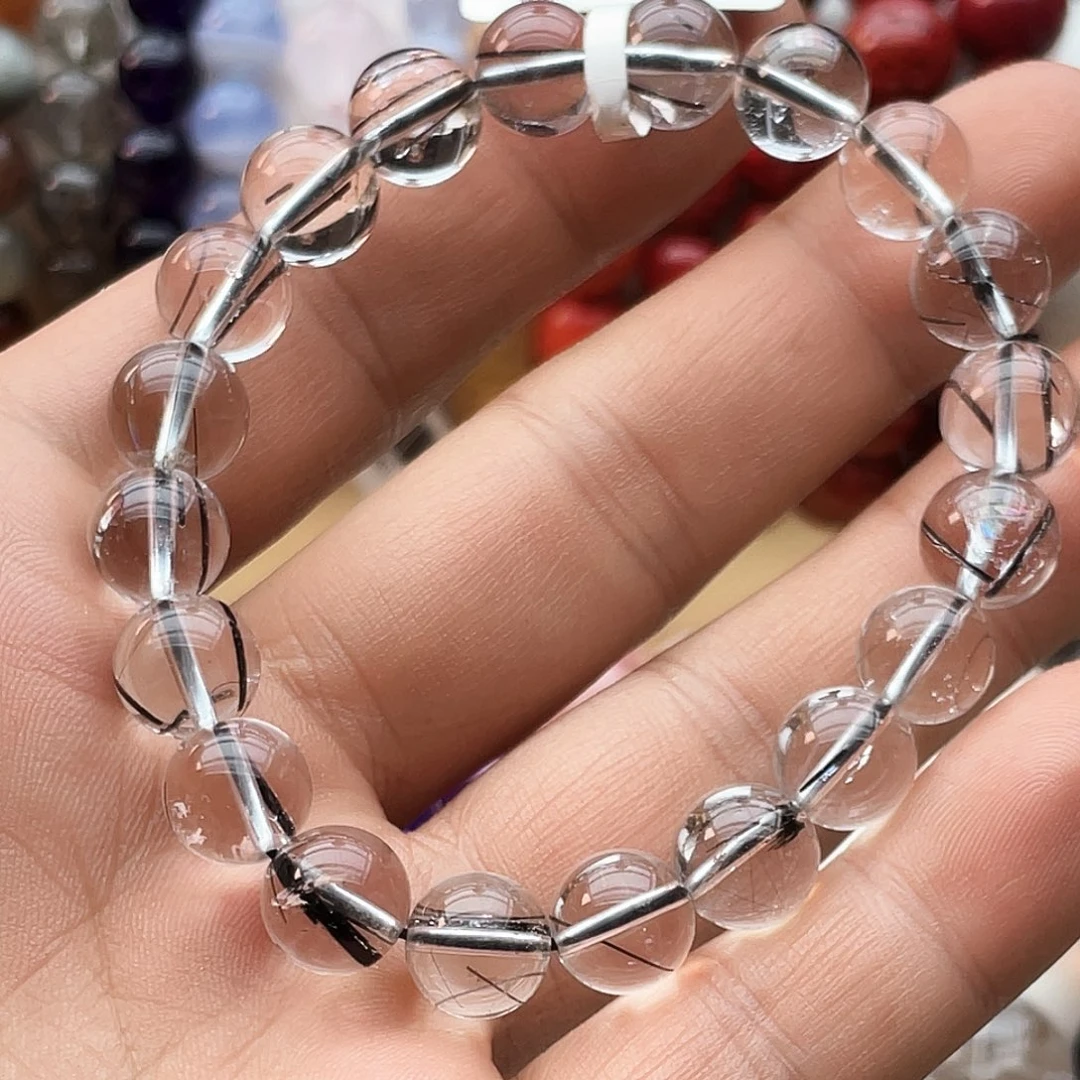 未镶嵌手链烟晶卡10黑发晶
