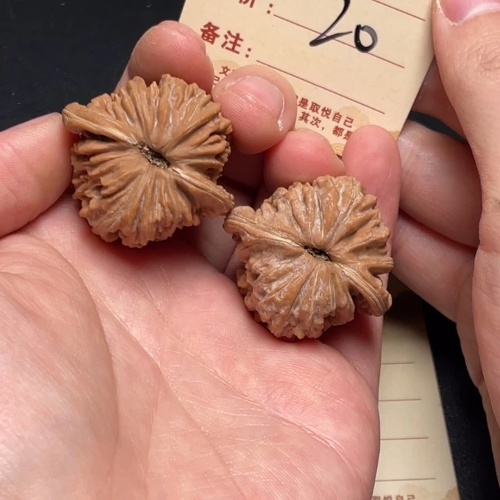 把件文玩核桃四座楼37尺全品白茬20