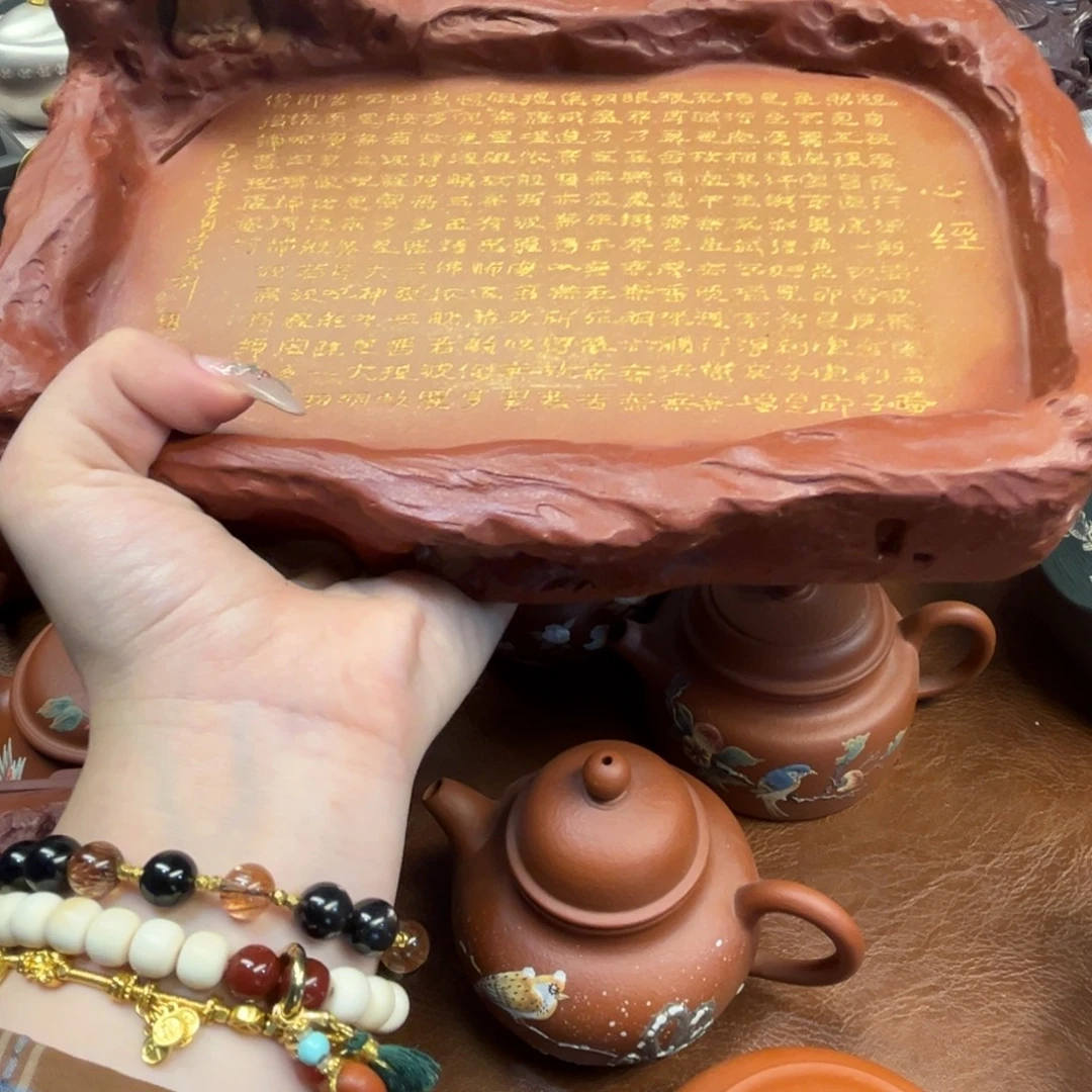 灰***白紫砂雕宠小器高品