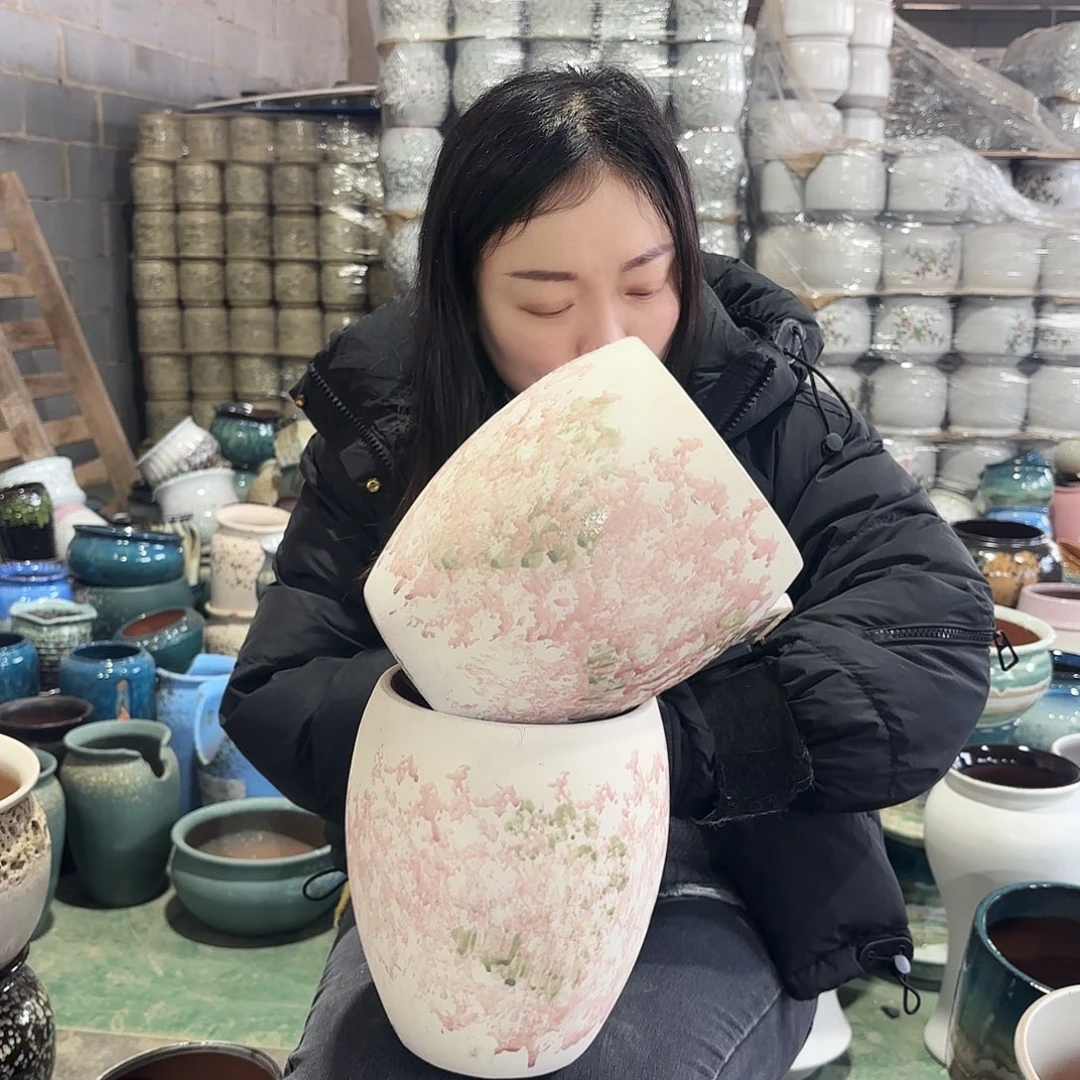 正品两个高21/15红陶