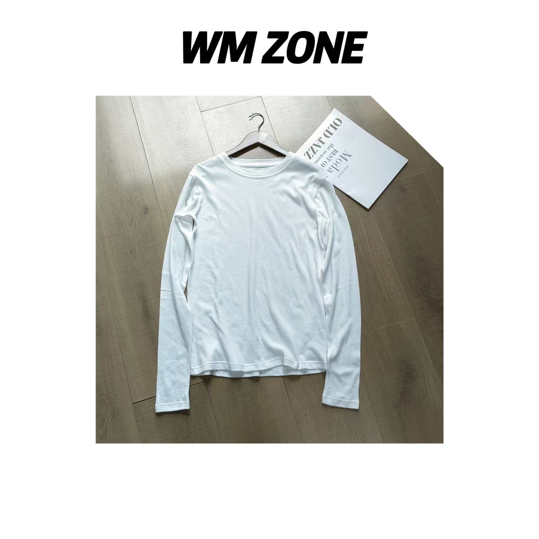 WM 4-2-3254  刺绣轻薄全棉长袖T