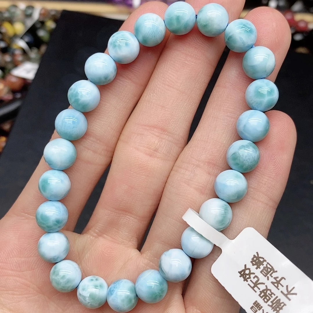 针钠钙石（海纹石）手链未镶嵌21海纹石8mm