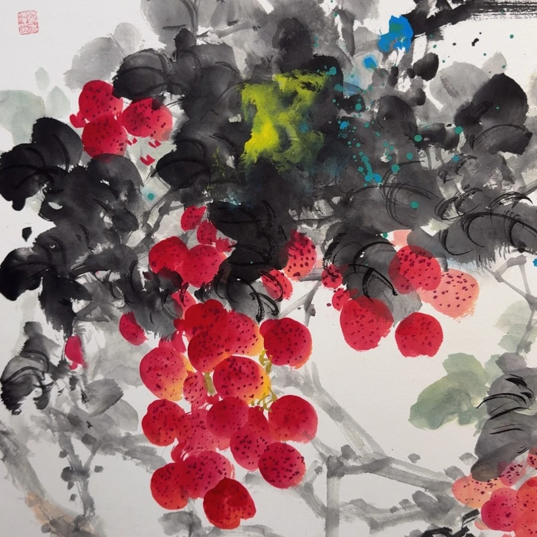 国画国画作品山水花鸟