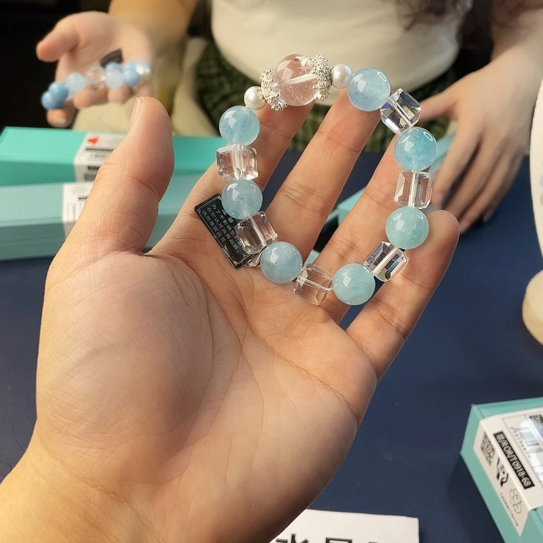 银S925镶嵌水晶手链